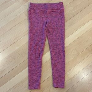 Eddie Bauer Heathered Pink Kids Leggings